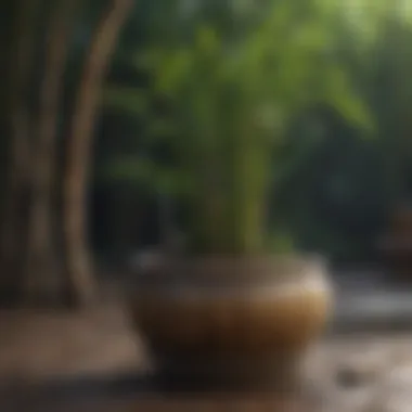 Thriving Bamboo: Essential Care Tips Healthy bamboo plants thriving in planters