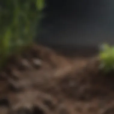 Optimal Soil Blend for Bamboo Close-up of soil mix suitable for bamboo cultivation