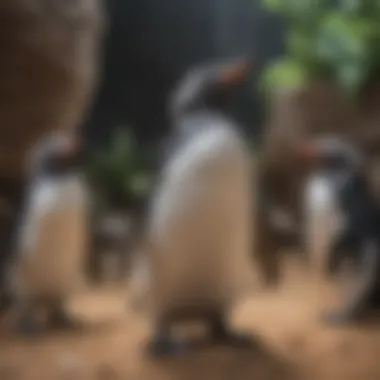 Playful Penguins in Wisconsin Dells Aquarium