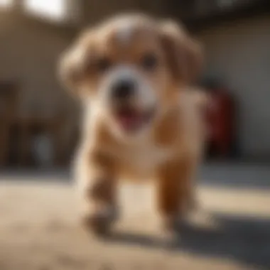 Puppy growling during playtime