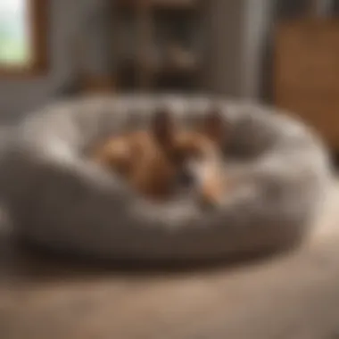 Plush Memory Foam Burrow Dog Bed