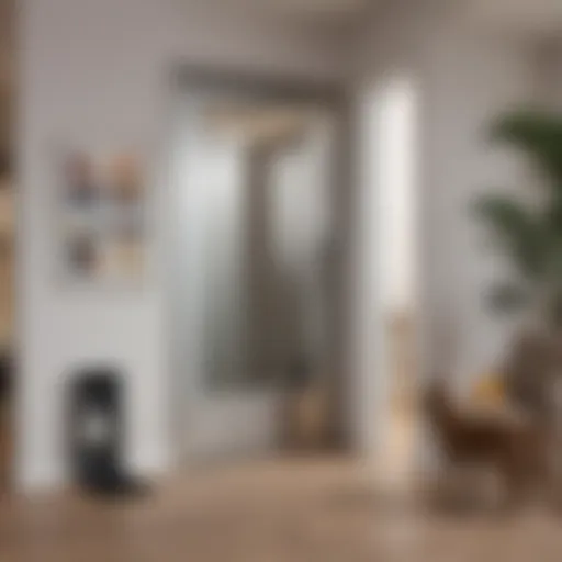 The sleek design of the Power Pet Automatic Pet Door in a modern setting