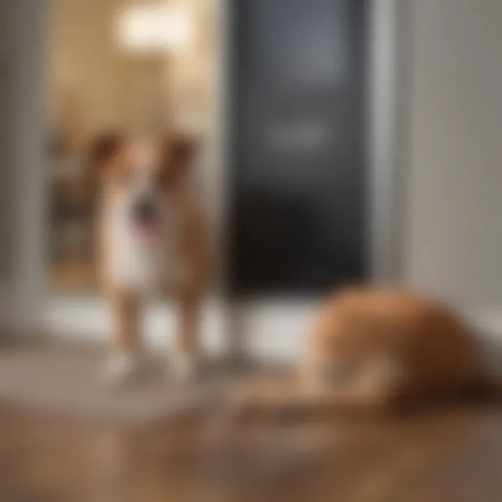 Close-up of the advanced technology integrated into the Power Pet Automatic Pet Door