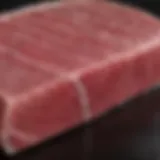 Premium grade ahi tuna fillet