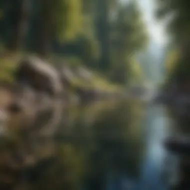 Mountain Stream Fishing Serenity Pristine mountain stream for fishing