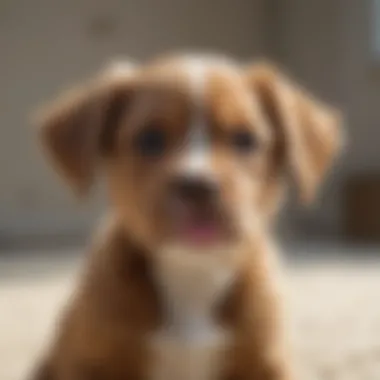 Puppy joy after flea removal Happy puppy after flea treatment