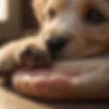 Puppy with trimmed nails