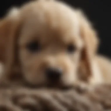 Puppy with Visible Worms in Fur