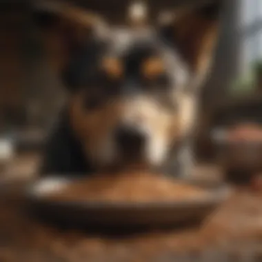 Essential Components in Dry Dog Food for Allergies Illustration showcasing beneficial components in dry dog food