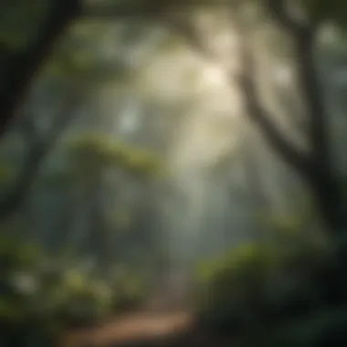 Rainforest Canopy with Diverse Wildlife