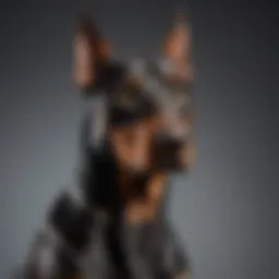 Elegant Doberman in a Regal Stance