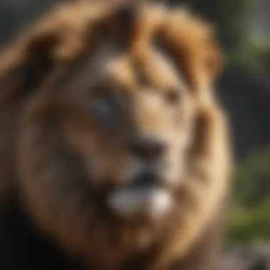 Regal Lion Spirit Animal Regal lion symbolizing courage and leadership