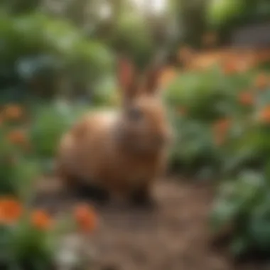 Flower Garden with Rabbit Repellent Plants