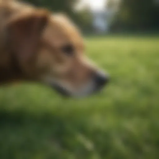 Green Grass Restoration After Dog Damage