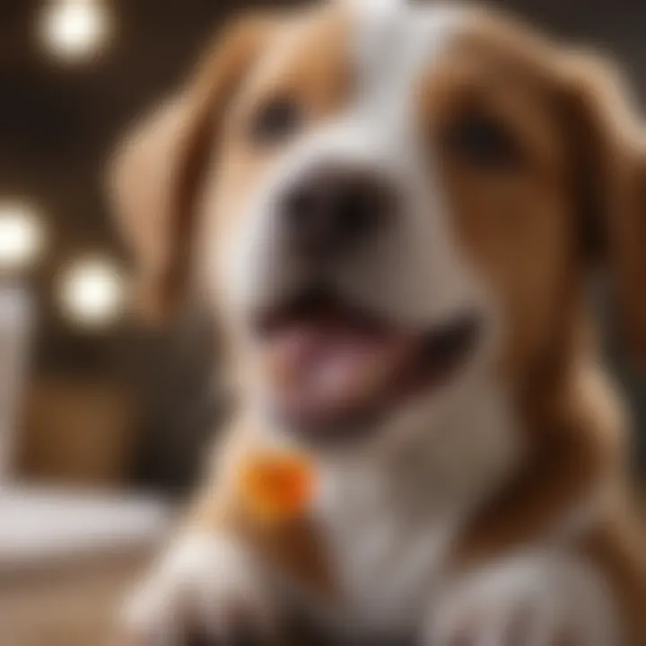 Puppy Enjoying Dental Treats