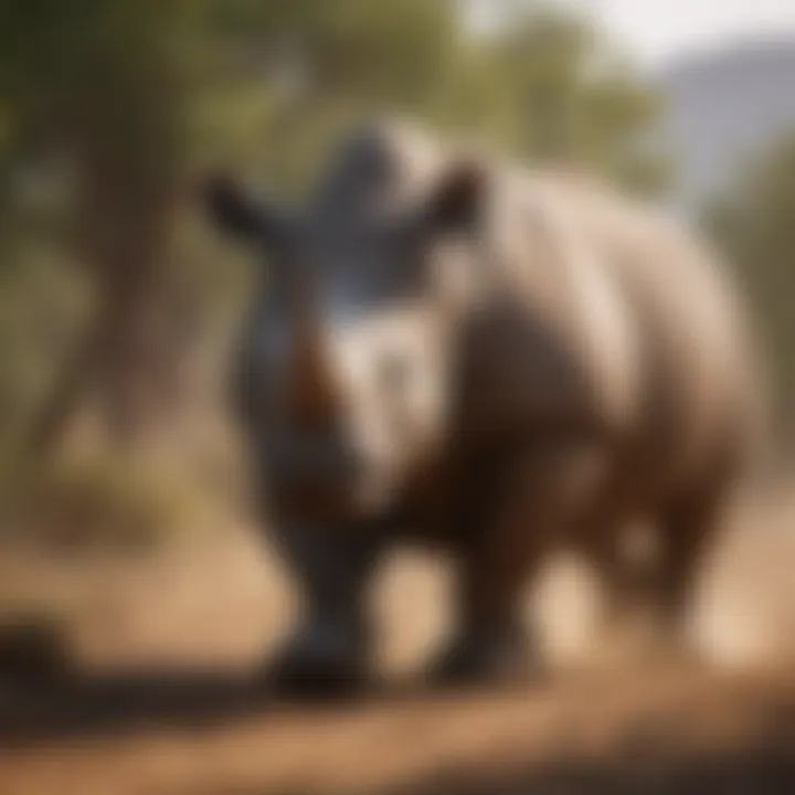 Rhinoceros Charging