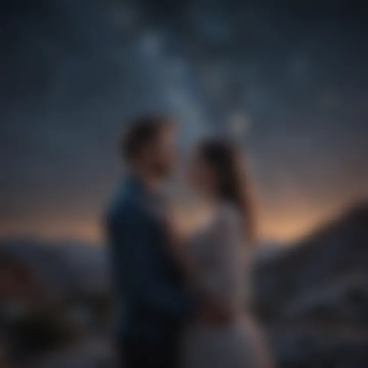 Romantic Stars in Night Sky