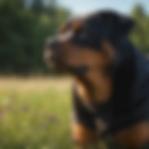 Rottweiler on a Meadow