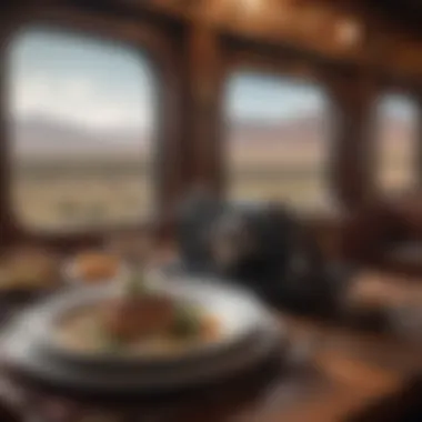 Culinary Excellence on Rovos Rail A gourmet meal served on Rovos Rail