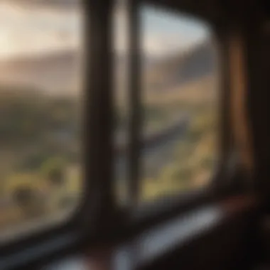 Breathtaking Scenery from Rovos Rail Scenic view from a Rovos Rail window during a journey