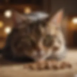 Elegant cat enjoying Royal Canin Dry Indoor Cat Food