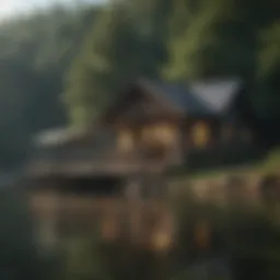 Rustic Lakefront Cabin at Lake Jordan Alabama