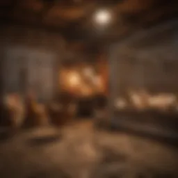 A cozy chicken coop equipped with a safe heat lamp, providing warmth to hens.