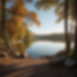 Scenic Lakeside View at Nashville Shores Camping