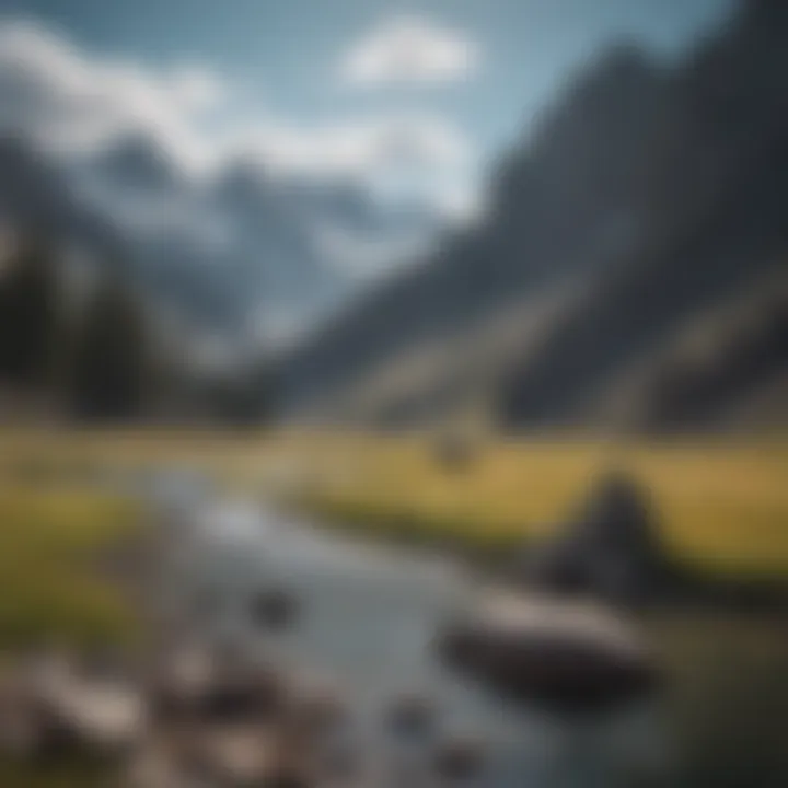 Scenic Mountain Backdrop for Anglers