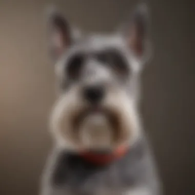 Schnauzer displaying a classic clipped coat