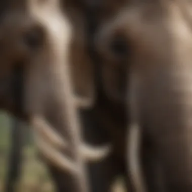 Scientist analyzing genetic markers related to tusks in elephants