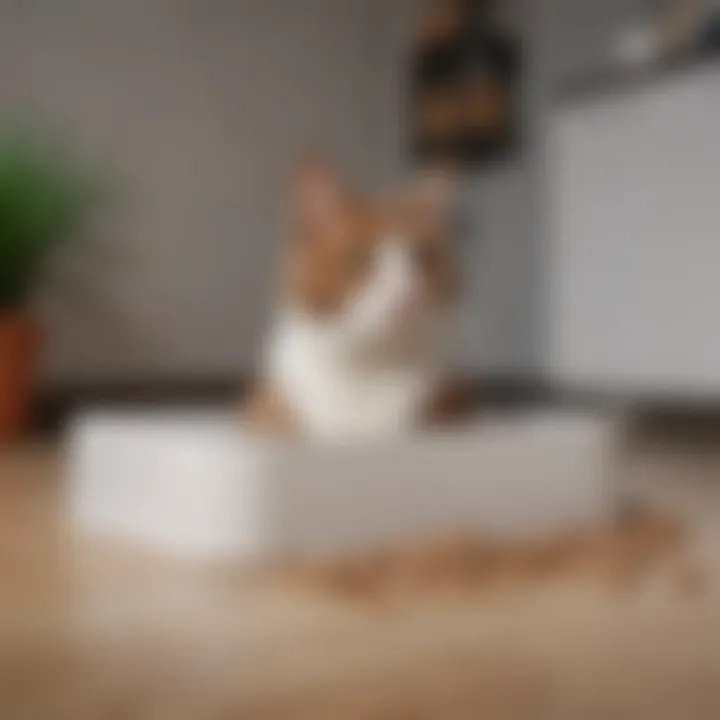 Happy Pet Benefiting from Self-Cleaning Litter Box XL A satisfied pet enjoying the benefits of the Self-Cleaning Litter Box XL