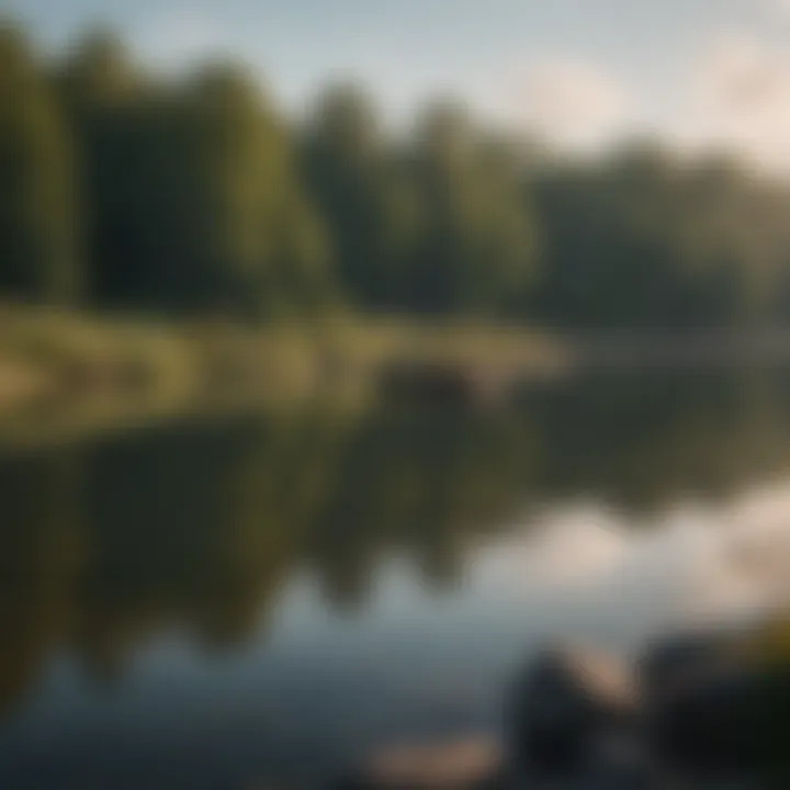 Ohio's serene fishing lake