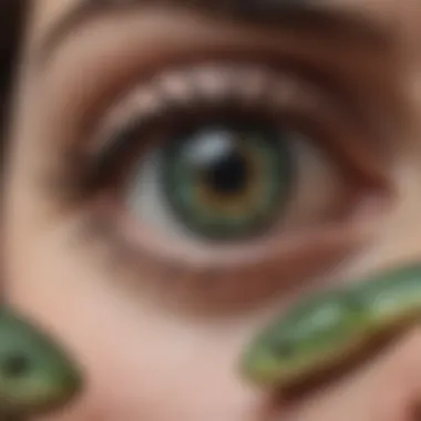 Serpent Emerging from Dreamer's Third Eye Serpent Emerging from Dreamer's Third Eye
