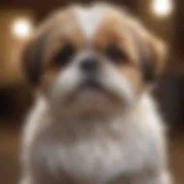 Shih Tzu with owner exploring shedding factors