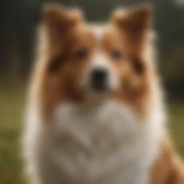 Shetland Sheepdog showcasing its herding instincts in action