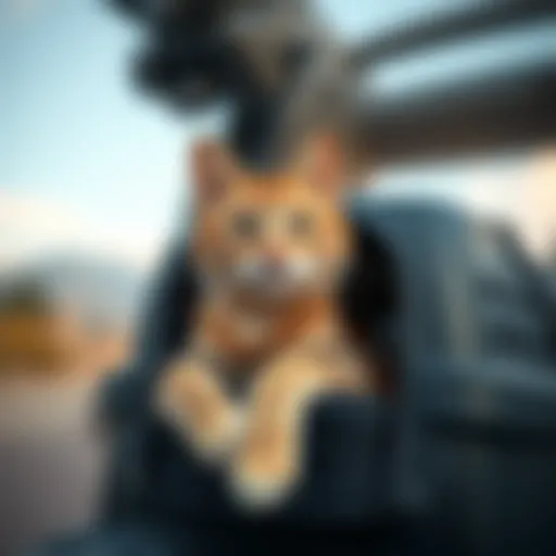 A cozy cat carrier designed for travel