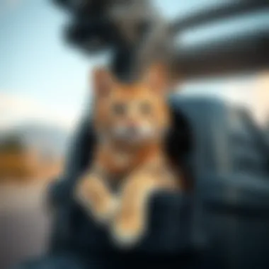 Comfortable Cat Carrier for Shipping A cozy cat carrier designed for travel