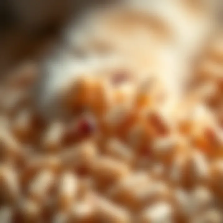 Silicone cat litter granules close-up