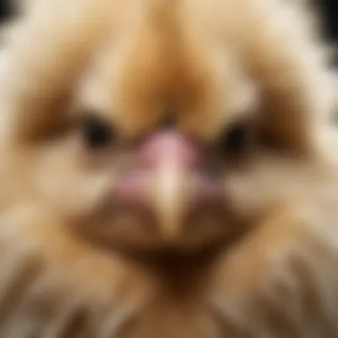 Elegant Silkie Chicken Breed Up Close Silkie Chicken Breed Close-Up
