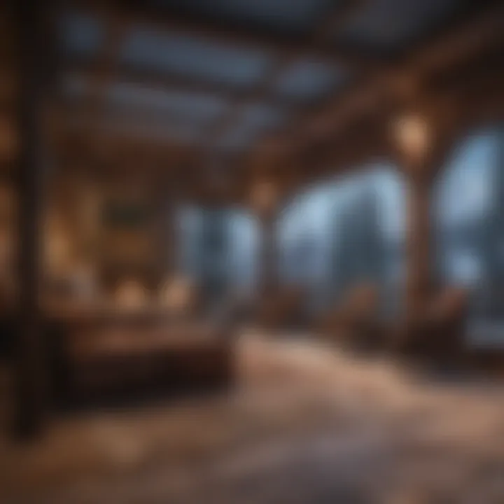 Luxurious ski lodge at Frosty Peaks Resort