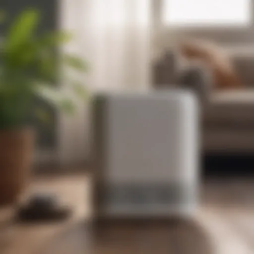 Sleek Air Purifier with Pet Hair Filter