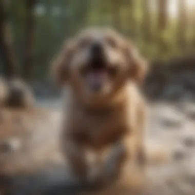 Dog in slow-motion shake
