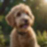 Graceful Goldendoodle showcasing its playful nature