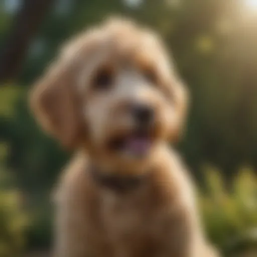 Graceful Goldendoodle showcasing its playful nature
