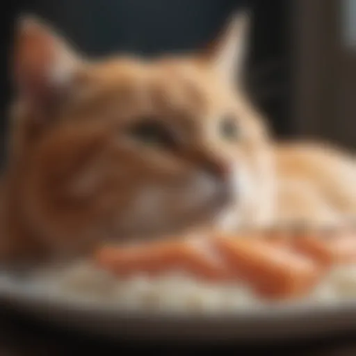 Delicate salmon and rice soft cat food