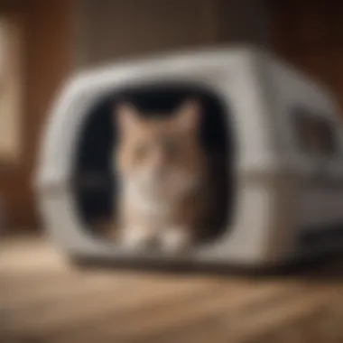 Luxurious Comfort for Your Feline Spacious Cat Carrier with Plush Bedding