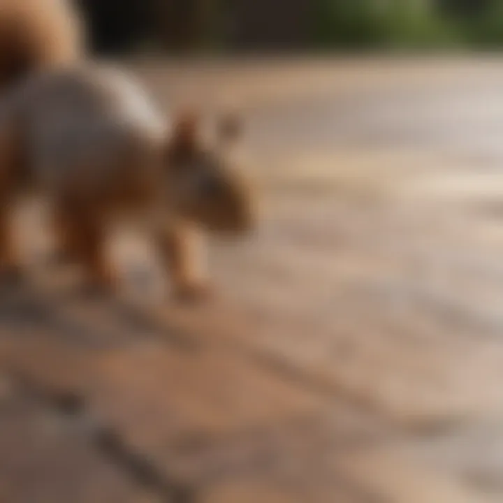 Squirrel Stopper Spray on Wooden Deck