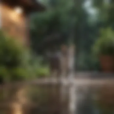 Effective Solution - Motion-Activated Sprinkler Motion-activated sprinkler system in outdoor space