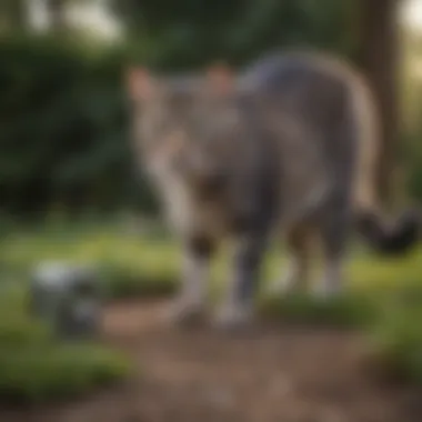 Modern Technology - Ultrasonic Repellent Device Ultrasonic cat repellent device in yard